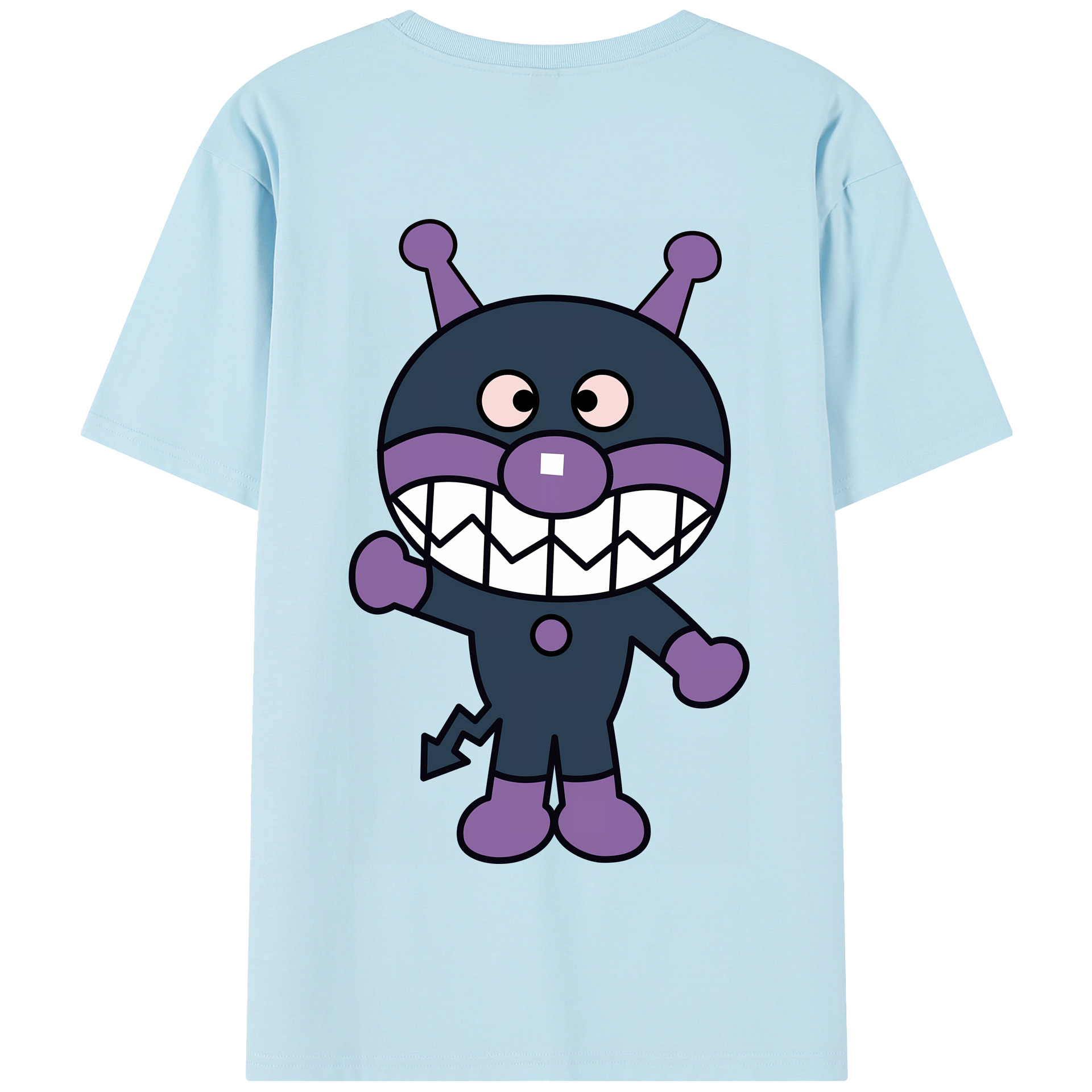 （画像用） アンパンマン Anpanman 綿100％半袖Tシャツ（背面プリント）